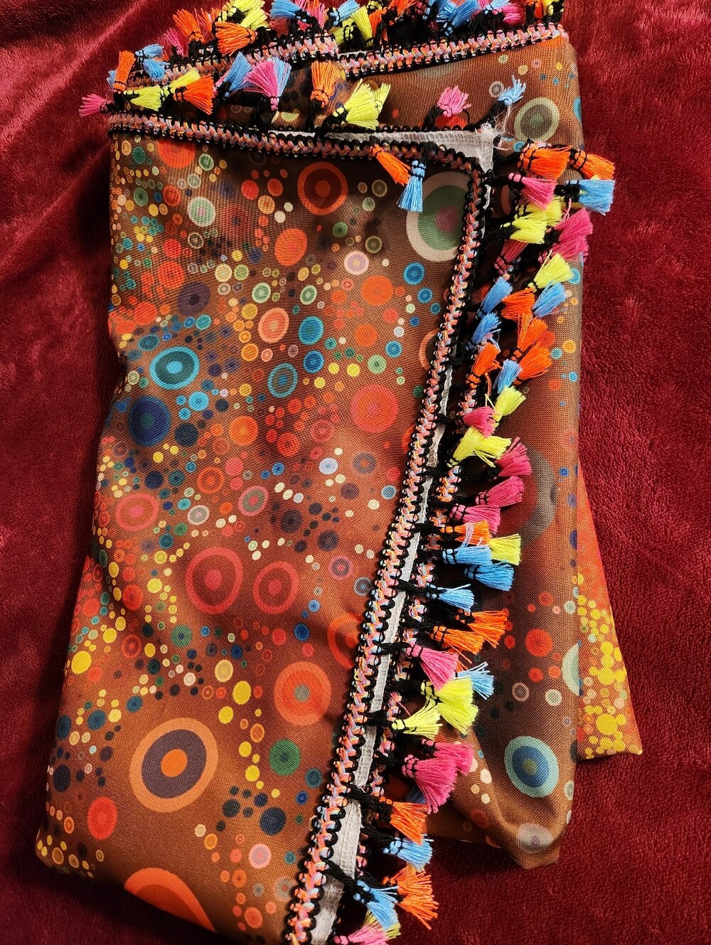 Bohemian Tassled Wall Tapestry Or Tablecloth